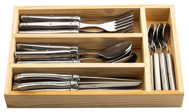 Ensemble de couverts Laguiole Style De Vie - en inox - 6 personnes - 24 pièces