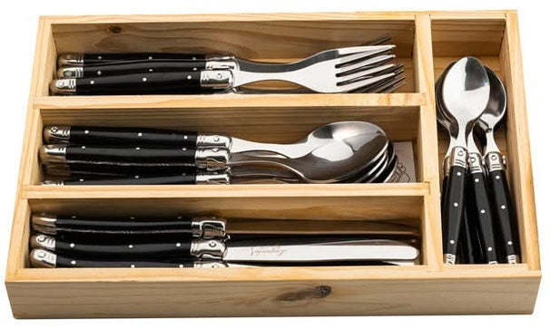 Set de couverts Laguiole - En inox - Ligne Premium - 6 pers - 24 pièces