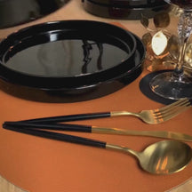 Ensemble de sets de table Cookinglife - en cuir vegan - 46 x 33 cm - 12 pièces