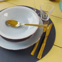 Ensemble de sets de table Cookinglife - Rond - sous-verres - Ø38 cm - 12 pièces