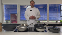 Wok SCANPAN Classic Induction ø 32 cm - adapté à toutes les sources de chaleur - revêtement antiadhésif standard