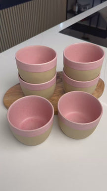 Costa Nova Tasses Arenito Mauve Rose 360 ml - 6 pièces