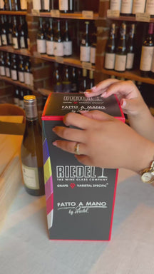 Verre à vin rouge Riedel Fatto A Mano Black Tie - Hermitage / Syrah - 668 ml