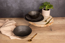 Set de bols Cosy & Trendy - en porcelaine - Candy Black - ø 16 cm - 4 pièces