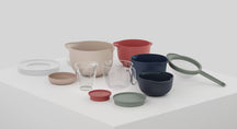 Set de bols à mélanger Mepal Chef It Nordic Sage 2 pièces - Bol avec couvercle 3 litres + Spatule