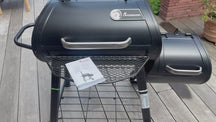 Landmann BBQ / Fumoir Vinson 200 - Barbecue à charbon - Surface de cuisson 70,5 x 39,5 cm