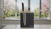 Bloc de couteaux Blackwell - magnétique - en bois - 21 x 10,5 x 23 cm