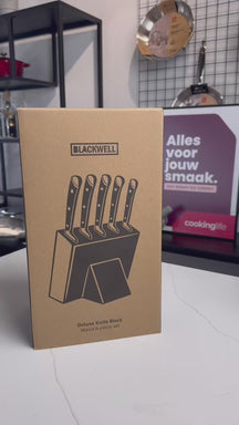 Ensemble de couteaux Blackwell - Bloc a couteaux - Deluxe - 1950 g - 6 pièces