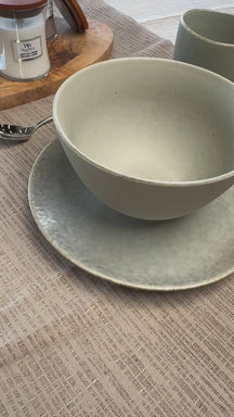 Ensemble de petit-déjeuner Broste Copenhagen Nordic Marsh 12 pièces / 4 personnes - 4 assiettes à petit-déjeuner, 4 bols et 4 tasses