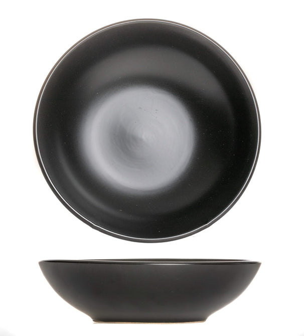 Set d'assiettes Studio Tavola - Assiettes creuses - Black Tie - 21 cm - 6 pièces
