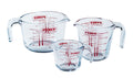 Set de Verres Doseur en Verre Pyrex Iconics' 3 Pièces - 250 ml, 500 ml & 1 Litre