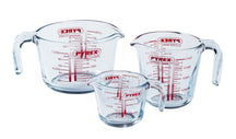 Set de Verres Doseur en Verre Pyrex Iconics' 3 Pièces - 250 ml, 500 ml & 1 Litre