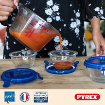 Set de Verres Doseur en Verre Pyrex Iconics' 3 Pièces - 250 ml, 500 ml & 1 Litre