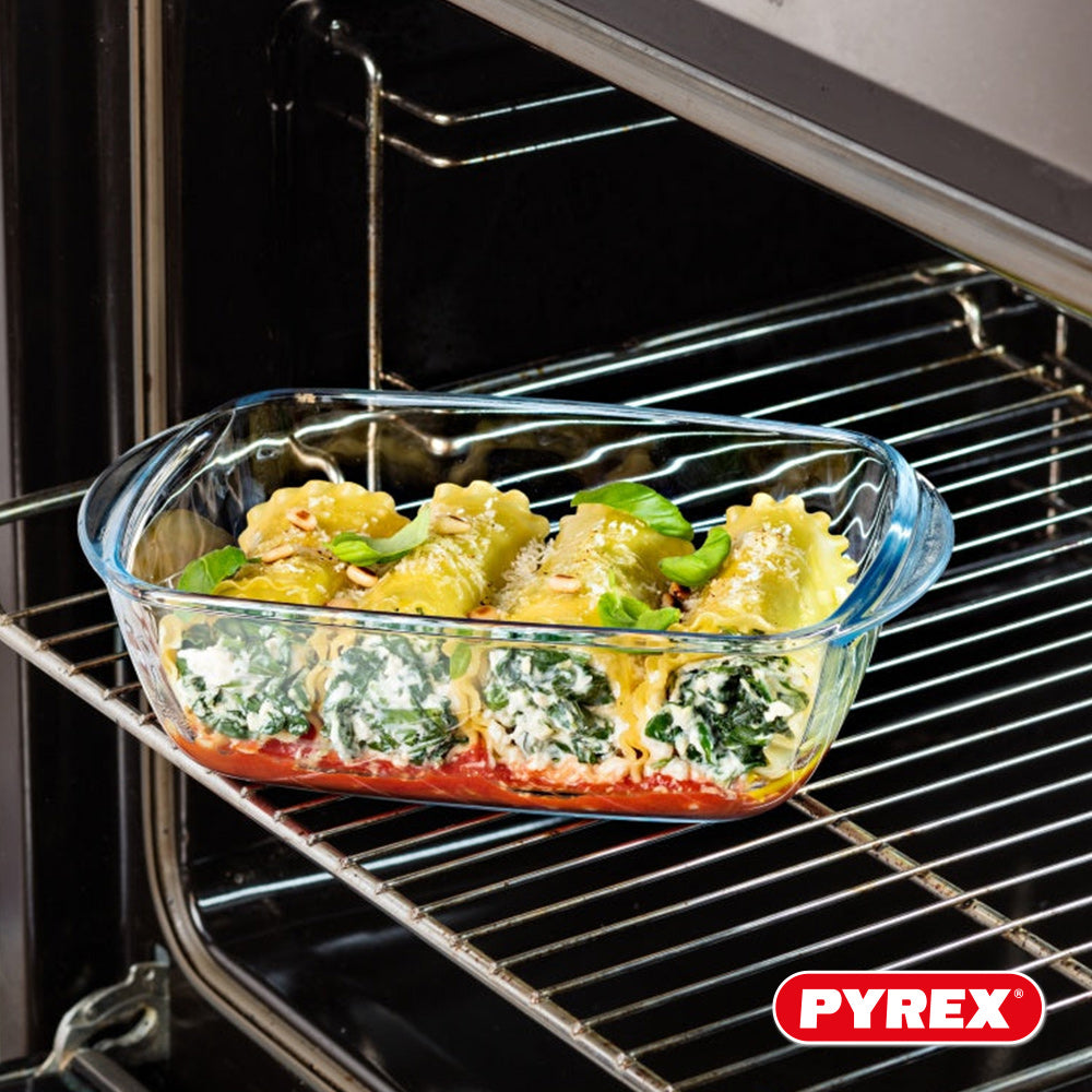 plats à four en verre avec couvercle Pyrex Cook & Heat 1 litre - 3 pièces