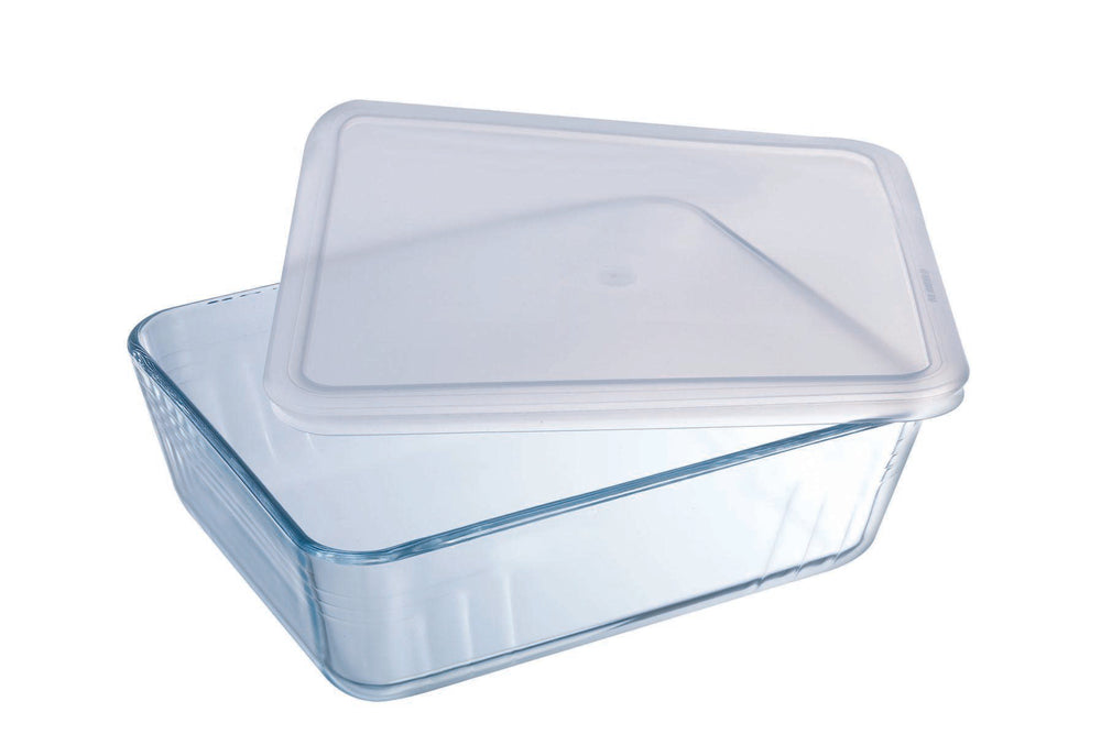 Set de plats à four en verre avec couvercle Pyrex Cook & Freeze 4 pièces - 800 ml, 1,5 litre, 2,6 litres & 4 litres