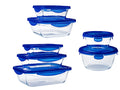Set de Plats à four en verre avec couvercle Pyrex Cook & Go 7 pièces