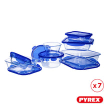 Set de Plats à four en verre avec couvercle Pyrex Cook & Go 7 pièces