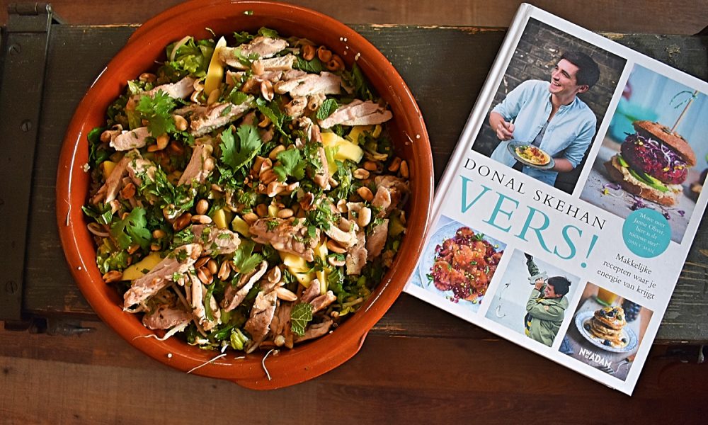 Salade de quinoa fraîche au poulet mariné tequila et mangue sucrée