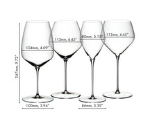 Ensemble de verres à vin Riedel - Verres à vin - Veloce - 4 pièces