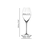 Set de verres à vin Riedel - Verres à champagne - Performance - 380ml - 4 pièces