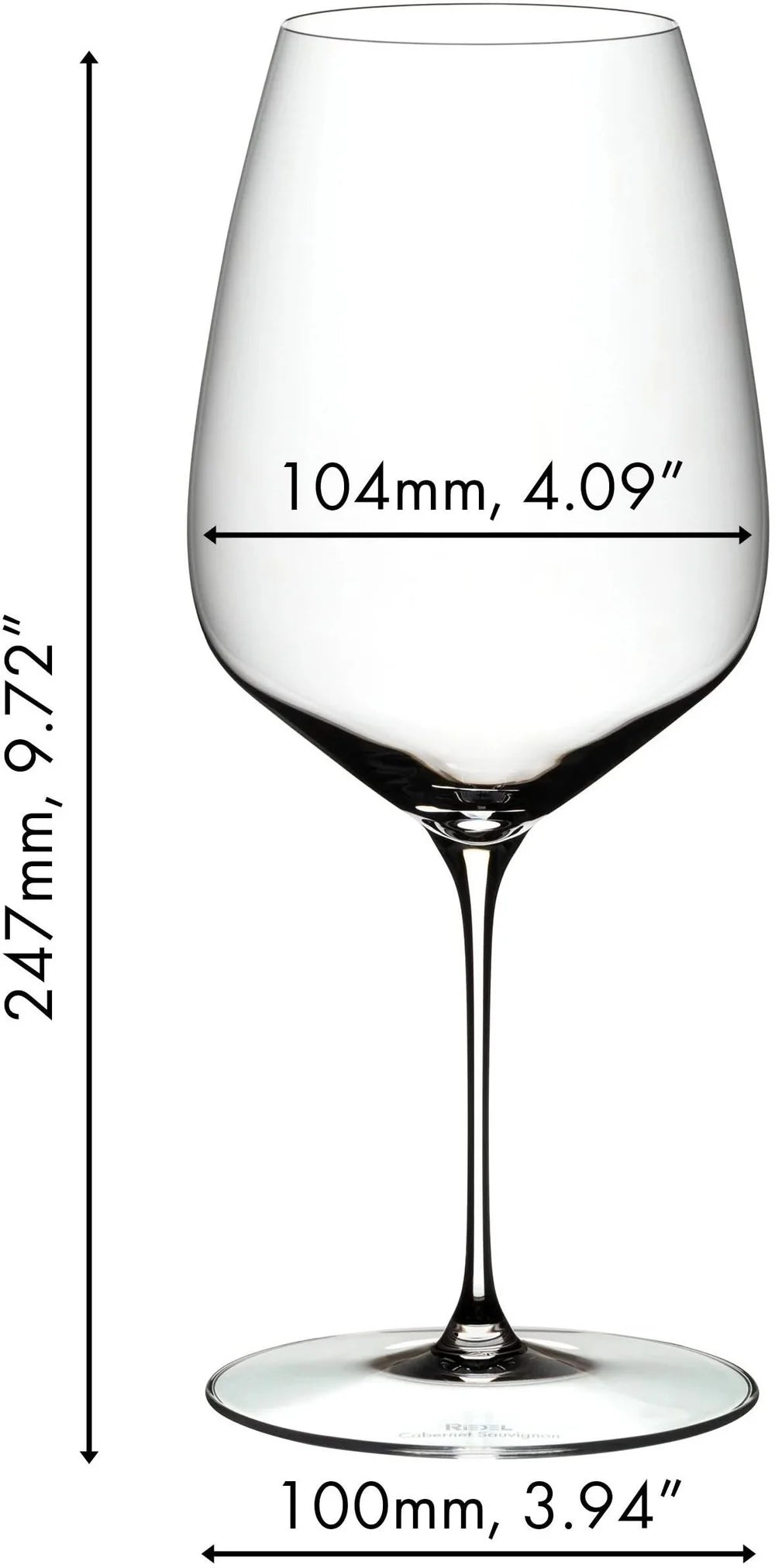 Ensemble de verres à vin Riedel - Verres à vin rouge - Veloce - 830ml - 4 pièces