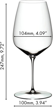 Ensemble de verres à vin Riedel - Verres à vin rouge - Veloce - 830ml - 4 pièces