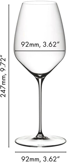 Ensemble de verres à vin Riedel - Verres à vin blanc - Veloce - 570 ml - 4 pièces