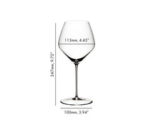 Ensemble de verres à vin Riedel - Verres à vin rouge - Veloce - 760ml - 4 pièces