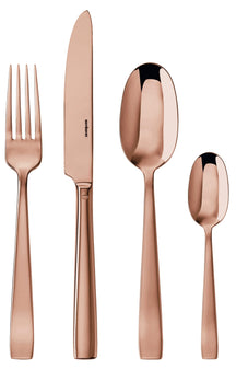 Ensemble de couverts Sambonet Flat en cuivre de 24 pièces