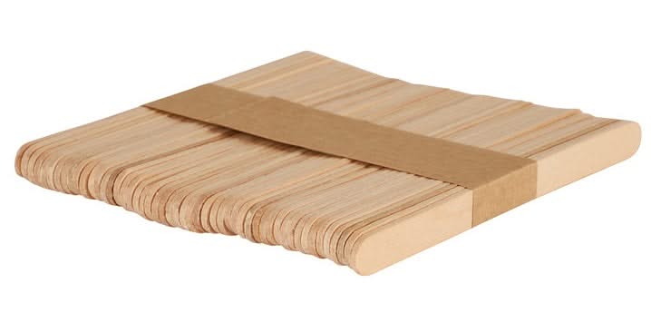 Ensemble de bâtonnets de glace Sareva - en bois - 100 mm - 50 pièces