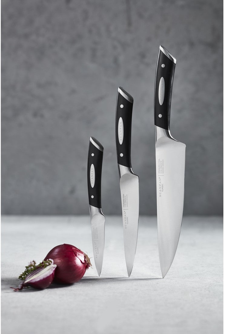 Ensemble de couteaux SCANPAN Classic 3 pièces - Couteau de chef, Couteau d'office & Couteau éplucheur