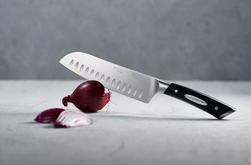 Ensemble de couteaux SCANPAN 2 pièces - Couteau Santoku 12,5 cm & Couteau Santoku 18 cm