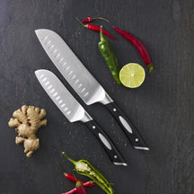 Ensemble de couteaux SCANPAN 2 pièces - Couteau Santoku 12,5 cm & Couteau Santoku 18 cm