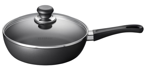 Sauteuse avec couvercle SCANPAN Classic Induction ø 24 cm / 2 litres - convient à toutes les sources de chaleur - revêtement antiadhésif standard