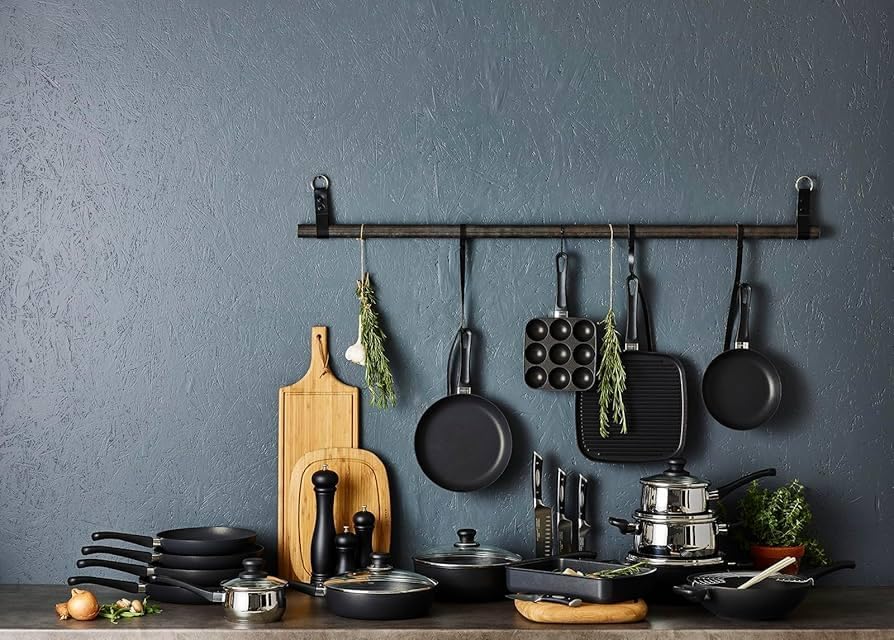 SCANPAN Classic Induction Batterie de cuisine poêles ø 24 & 28 cm - compatible avec toutes les sources de chaleur - revêtement antiadhésif standard