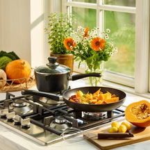 SCANPAN Classic Induction Batterie de cuisine poêles ø 24 & 28 cm - compatible avec toutes les sources de chaleur - revêtement antiadhésif standard