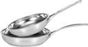 Set de poêles SCANPAN Impact Inox 2 pièces - ø 20 & 28 cm - compatible avec toutes les sources de chaleur - sans revêtement antiadhésif