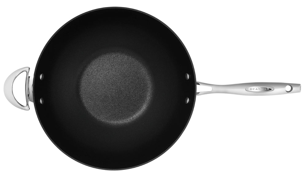 Wok SCANPAN HaptIQ ø 32 cm - adapté à toutes les sources de chaleur - revêtement antiadhésif standard