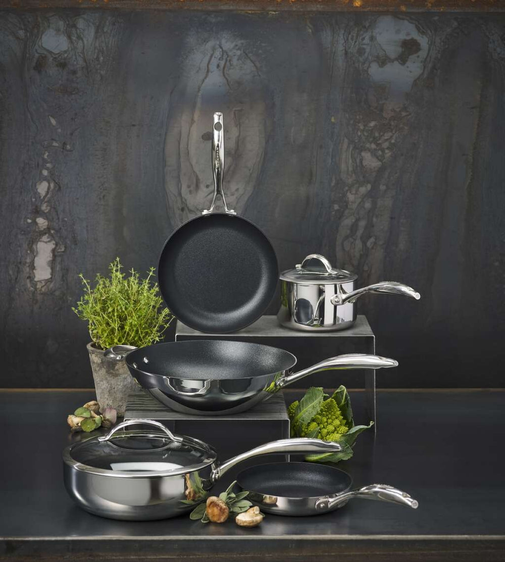 Wok SCANPAN HaptIQ ø 32 cm - adapté à toutes les sources de chaleur - revêtement antiadhésif standard