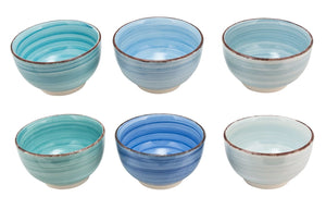 Ensemble de bols Cookinglife - Bols a soupe - Delice Blue - ø 14 cm - 6 pièces