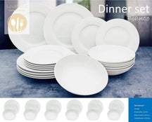 Ensemble de vaisselle Studio Tavola - 6 personnes - Blanc - 18 pièces