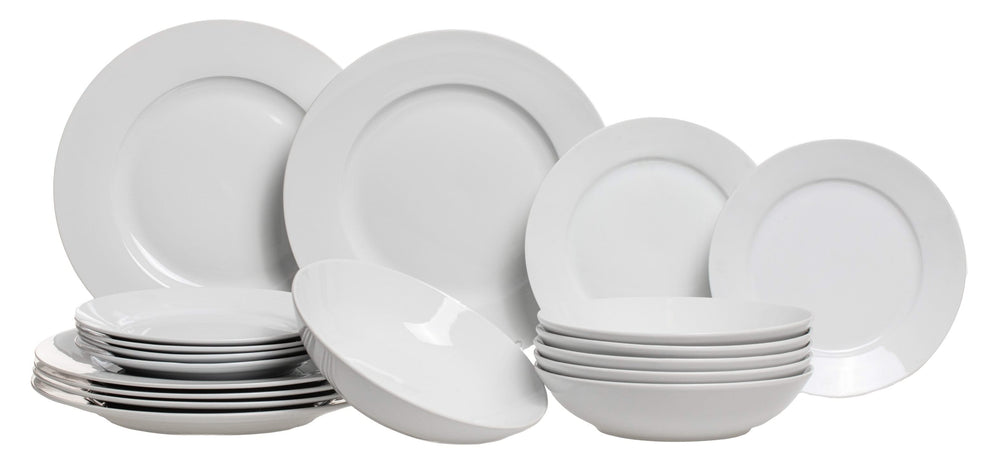 Ensemble de vaisselle Studio Tavola - 6 personnes - Blanc - 18 pièces