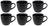 Set de tasses à café Studio Tavola - Expresso - Black Tie - 200 ml - 6 pièces