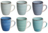 Ensemble de mugs Cookinglife - Mugs a cafe - Delice Blue - 350 ml - 6 pièces