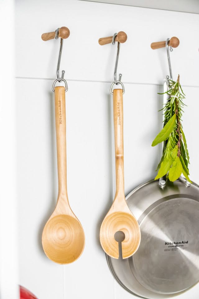 Set de couverts a salade KitchenAid - en bois - Core - 33 cm - 2 pièces