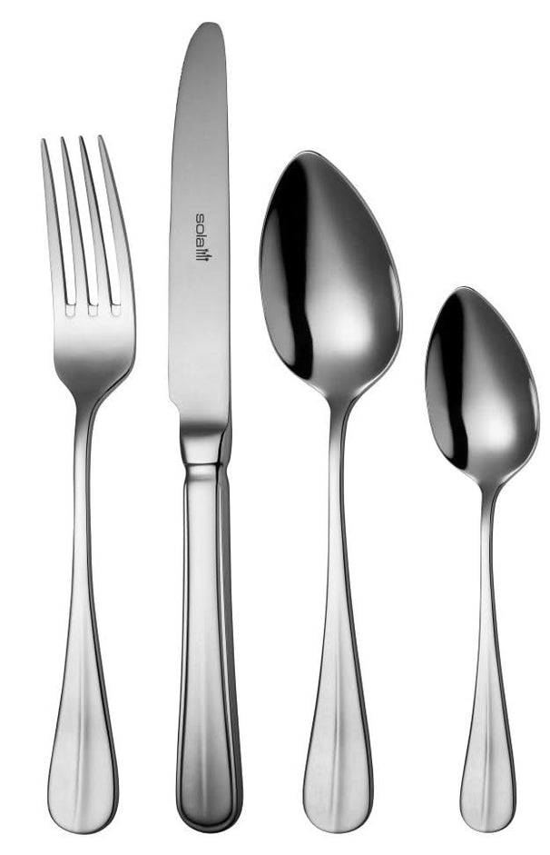 Ensemble de couverts Sola - en inox 18/10 - Hollands Glad - 6 pers - 24 pièces