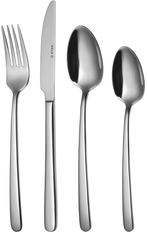 Set de couverts Sola - Couverts en inox 18/10 - Donau - 6 personnes - 24 pièces