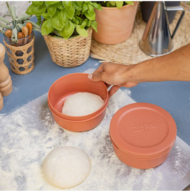 Set de boîtes de pâte à pizza ZiiPa - Terracotta - Spetina - ø 16 cm - 6 pièces