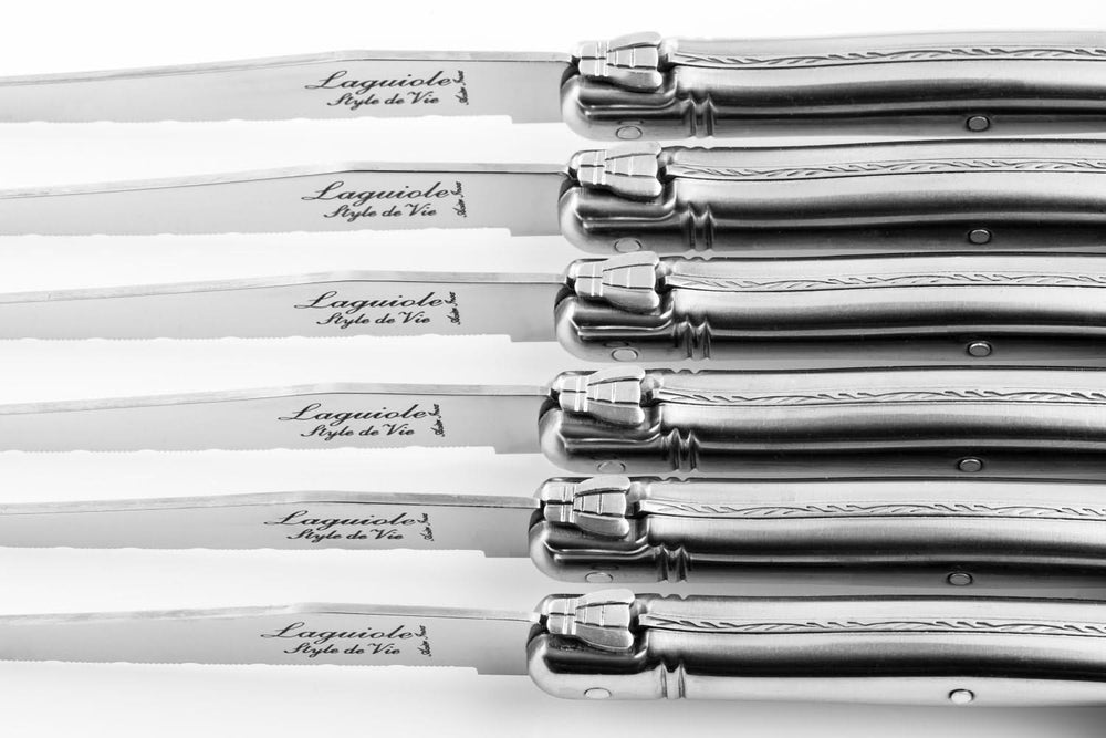 Set de couteaux a steak Laguiole Style De Vie - Premium Line - 11 cm - 6 pièces