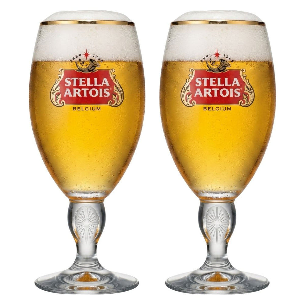Verres à bière Stella Artois - Calice - 500 ml - 2 pièces